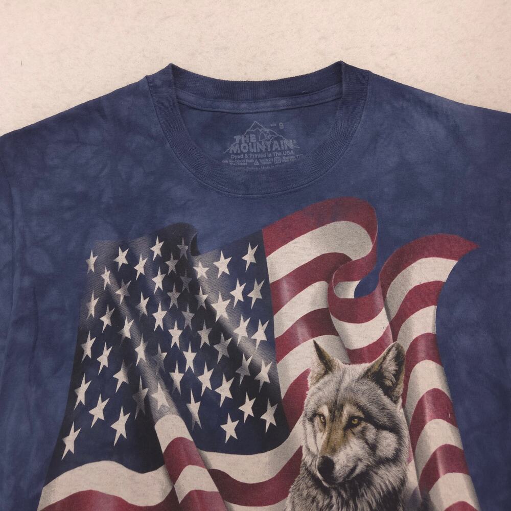 The Mountain Wolf Short Sleeve Casual Graphic T Shirt Adult Mens Size S Blue